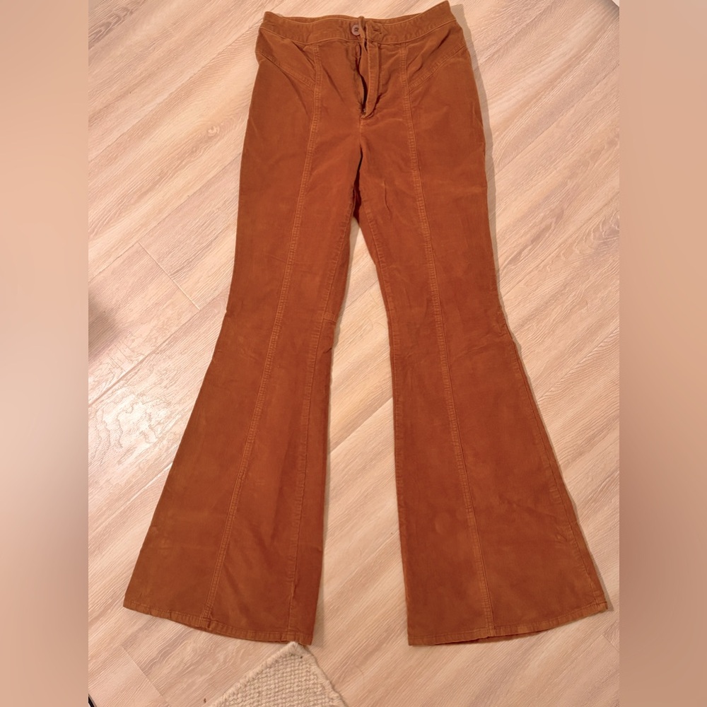 Free People Corduroy Front Seam Flares | Sz 4